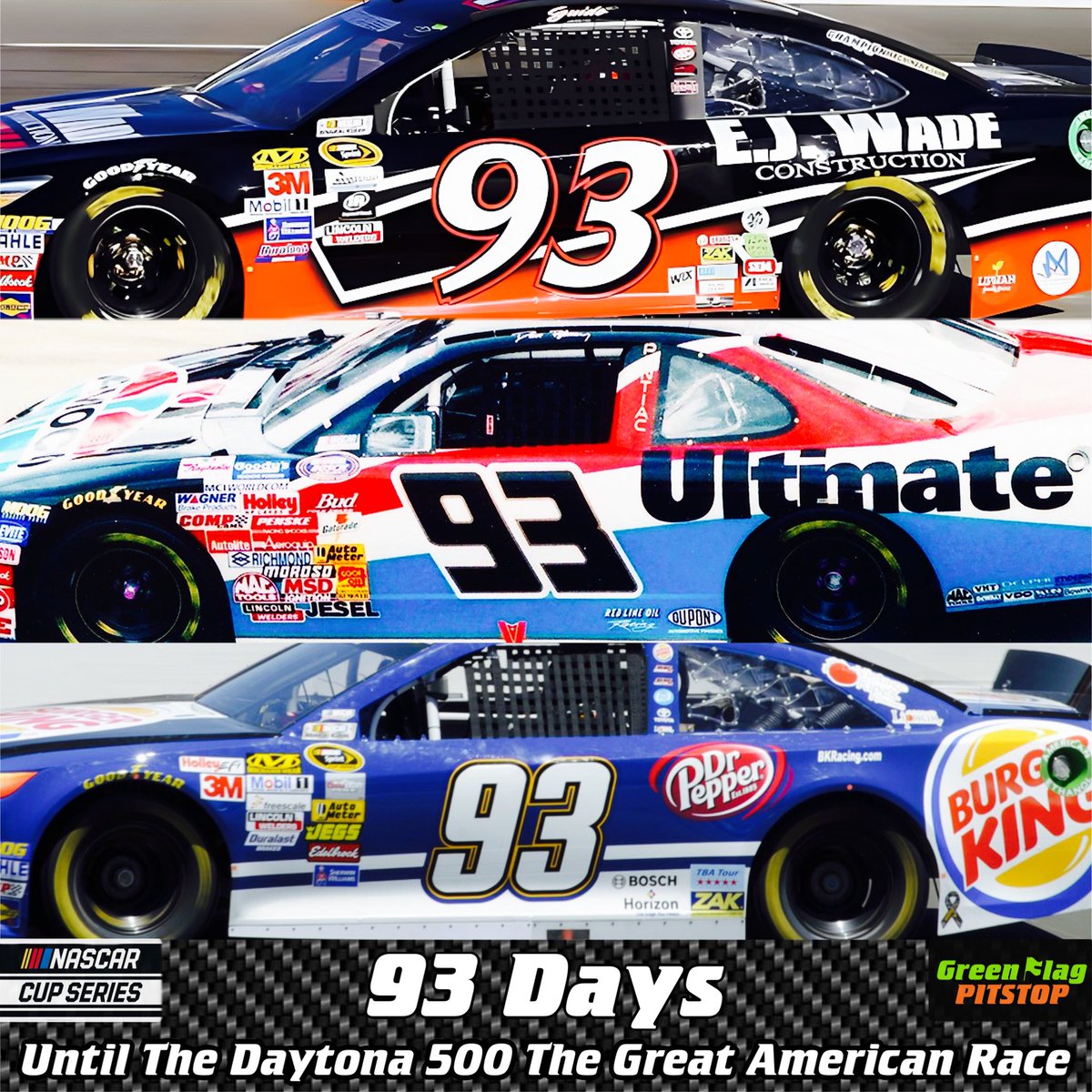 93 Days Until The Daytona 500

#daytona500 #daytona #thegreatamericanrace #daveblaney #amoco #mattdibenedetto #guido #traviskvapil #burgerking