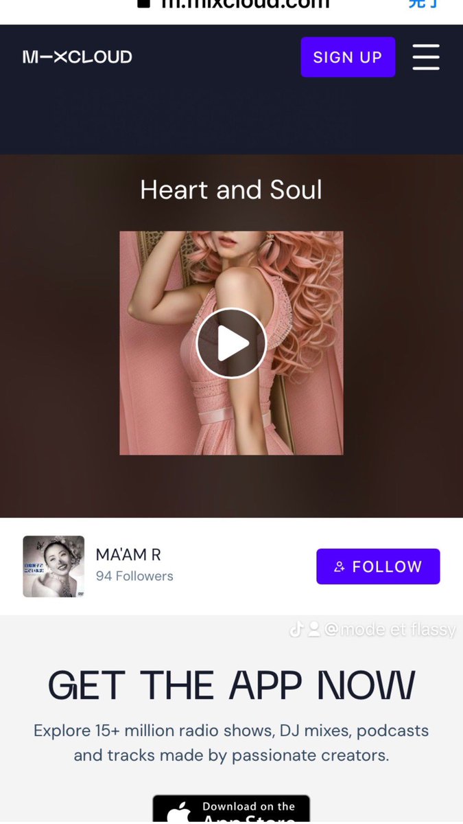 #followme#mixcloud#maam#音楽好きと繋がりたい #soundcloud#modeetflashy#モードエフラッシー