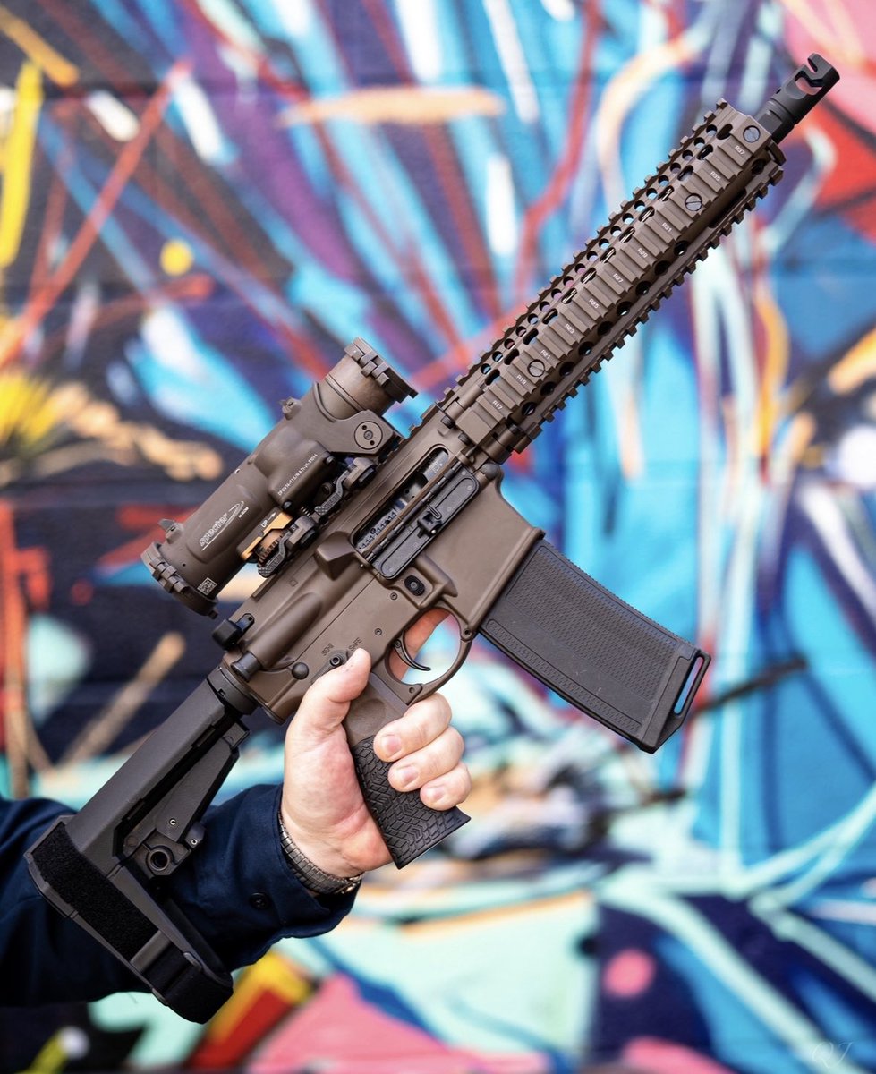 gallensonsguns's tweet photo. How does this braced DDM18 make you feel? @DanielDefense https://t.co/Df3h8VQUn3
