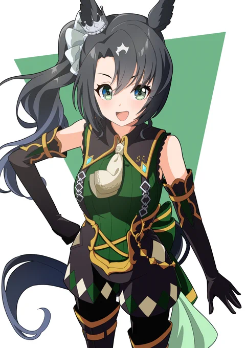 クラちゃんふさふさ耳&サイドテール#サトノクラウン#ウマ娘 