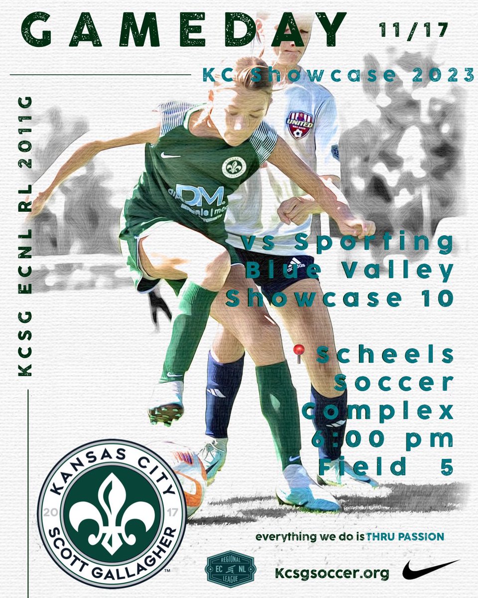 unionkcga11's tweet photo. Game 1 of the KC Showcase is today!

📍Scheels OP Field 5
⌚️6:00 PM

@KCSGECNLRL @KansascitySG 
#thruPASSION https://t.co/RAgnd2ZmnC