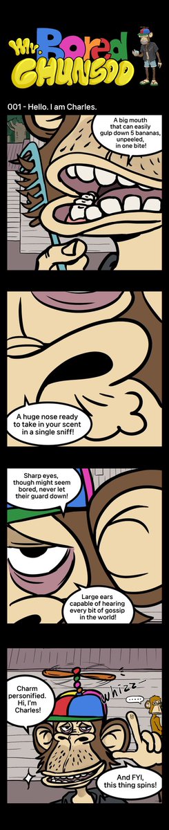 COLLEXX_chunsoo's tweet photo. Anybody from BAYC fam interested in taking a part in my 4-koma comic? Let me know! @BoredApeYC https://t.co/1ZpOGLIpV2