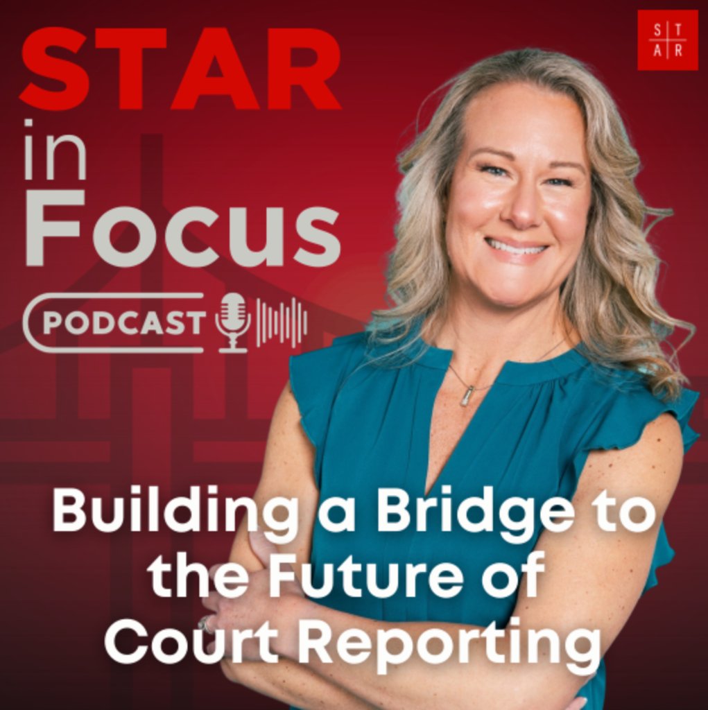 Podcast episode 14- Deanna speaks with Anissa R. Nierenberger, RPR, CRR, CRC, CRI, B.S. from Realtime Reporting.

Watch Now! staronline.org/resources-vide…⁠⁠

#starinfocus #futureofcourtreporting #courtreporting #stenography #courtreportersunite #legaltech #courtroomsolutions