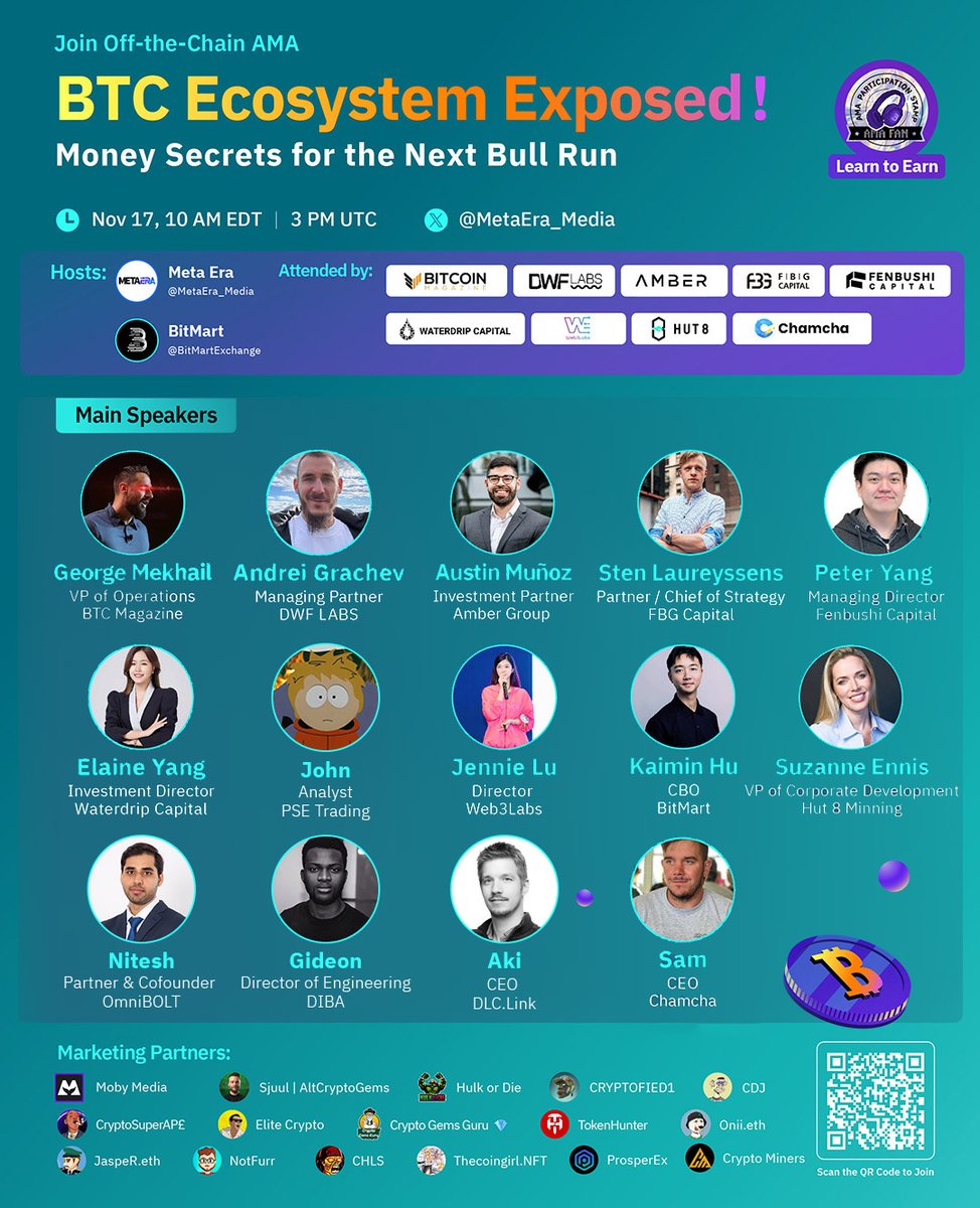 BitMartExchange's tweet photo. 💥Happening Now💥

Tune in now to learn more about the money secrets for the next bull run & stand the chance to share $700 in $CHAX ⬇️
https://t.co/VIKxjlDe1m

To Enter:
1️⃣Follow us, Quote RT with your questions for the speakers & tag 3 friends
2️⃣Tune in for at least 30 mins
3️⃣Fill: https://t.co/VJUUSzEeRT