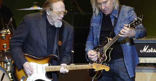 Hearing Joe Walsh and Stephen Stills trade guitar lines and solos, with Nathan East laying down superb bass lines, was a highlight at Sunday's VetsAid2023 concert at North Island Credit Union Amphitheatre. Here's our full review of the six-band concert. tinyurl.com