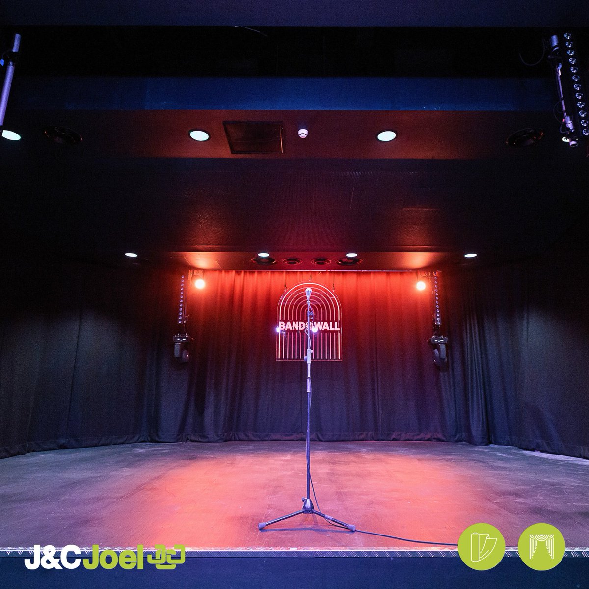 The renowned music venue in Manchester's Northern Quarter re-opened it's doors earlier this year after significant renovations. J&C Joel were proud to play their part in these renovations - providing track and drapery solutions for both stage areas. #bespokedrapery #Fabric