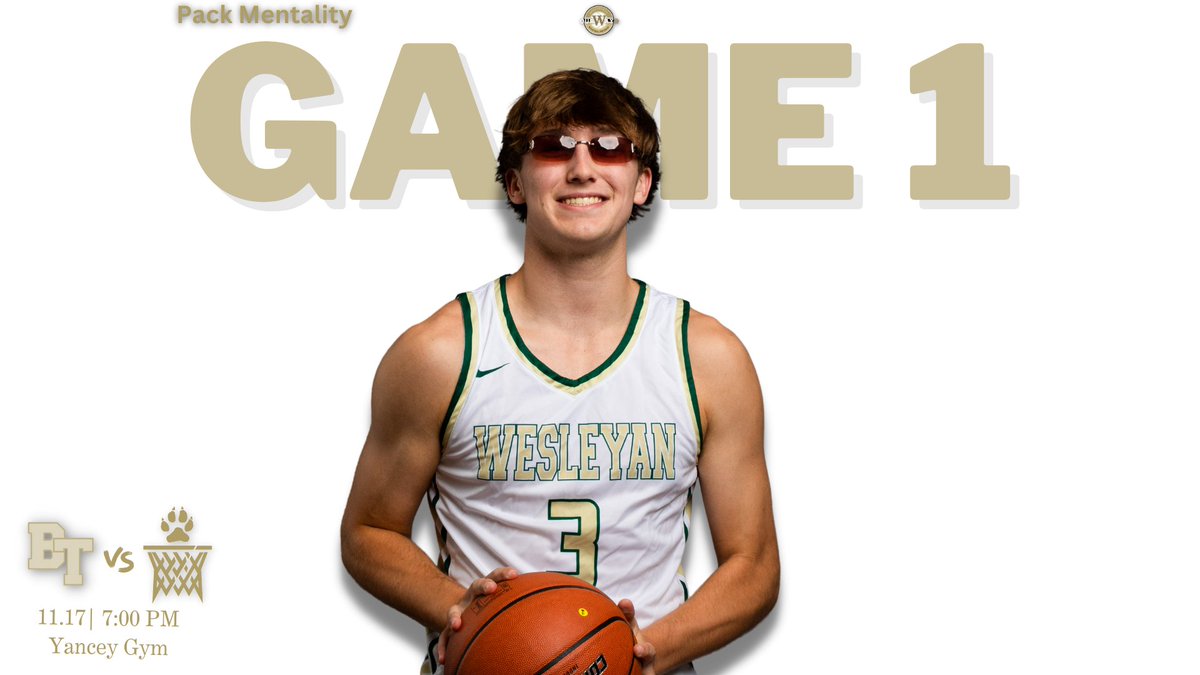 We're just getting started‼️

🆚<a href="/BT_Hoops/">Blessed Trinity Basketball</a> 
🕖 7:00 PM
📍 Yancey Gym

#OurWay🐾
#PackMentality🐺 
<a href="/WesleyanWolves/">Wesleyan Wolves</a>