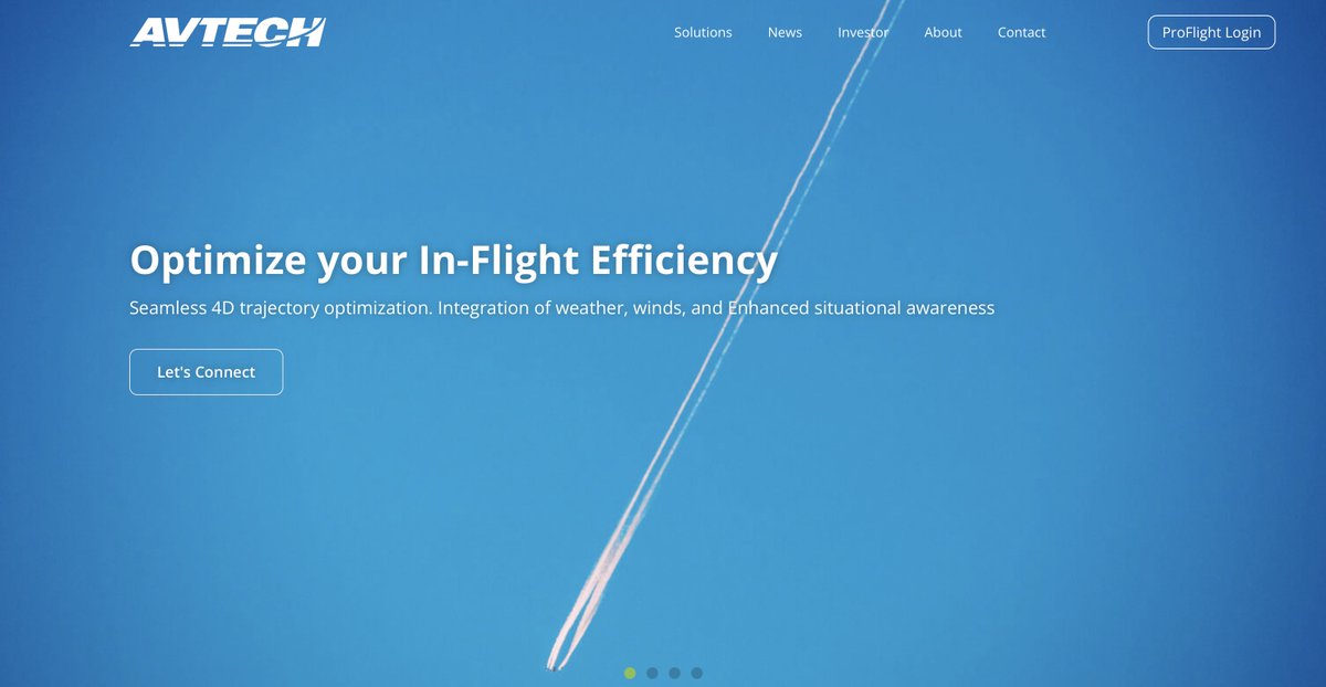 ✈️ Check out our freshly launched website at avtech.aero

While you're here, stay in the know by subscribing to our newsletter! Receive the latest updates about AVTECH's journey, optimizing your flights for sustainable air travel.