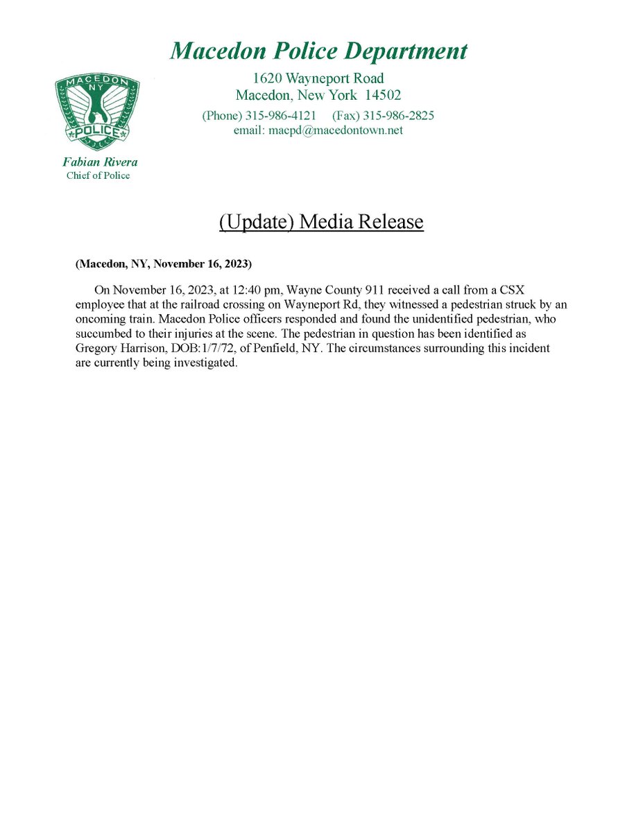 Macedon Police tweet media