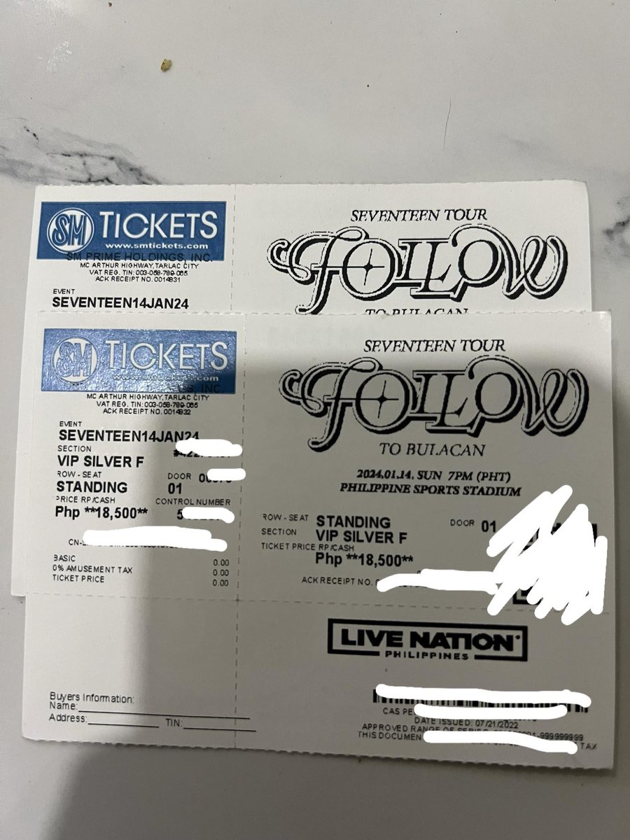 JehanPablo03's tweet photo. FOR SALE ‼️

SEVENTEEN FOLLOW TOUR

DAY  2
‼️2 Pcs VIP SILVER F‼️
NOTE: RESELLER
NOT CHEAP 
  NOT SRP 

Tomorrow Meetup 
PM
#SEVENTEENinBULACAN #SeventeeninMnl https://t.co/SzLJRNuUr8