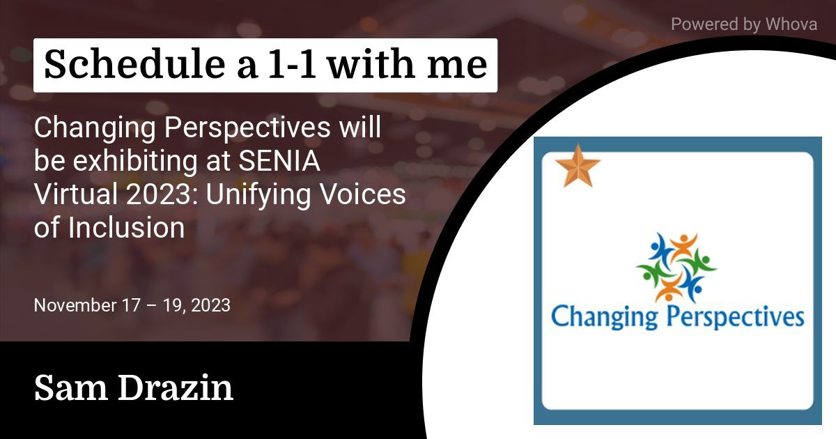 Changing Perspectives (@changingperspe1) on Twitter photo We are proud to sponsor the <a href="/seniaworldwide/">SENIA International</a> #SENIA2023 Virtual Conference: Unifying Voices of Inclusion from November 17 - 19th!
Learn more about the event and register here: buff.ly/40GHrov We are proud to sponsor the <a href="/seniaworldwide/">SENIA International</a> #SENIA2023 Virtual Conference: Unifying Voices of Inclusion from November 17 - 19th!
Learn more about the event and register here: buff.ly/40GHrov