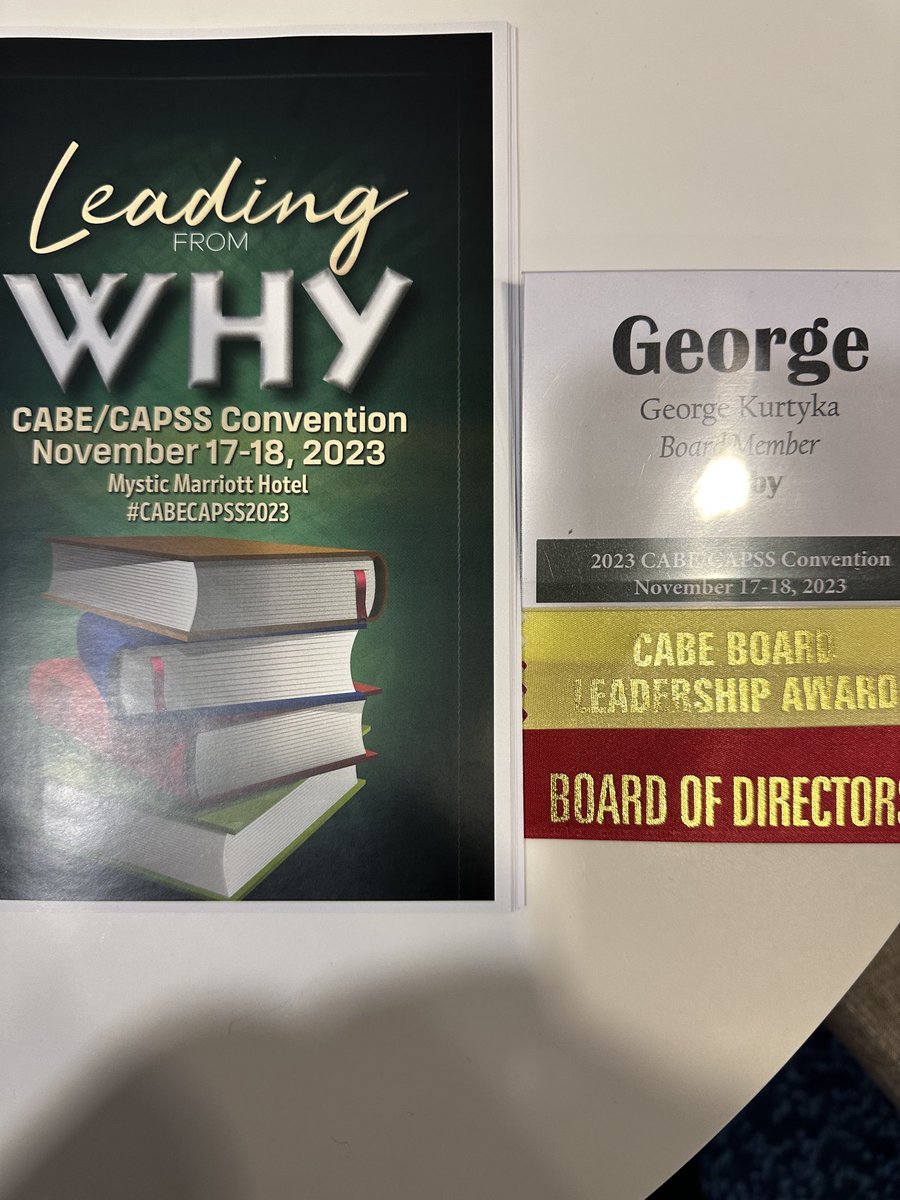 Attending my last CABE/CAPSS Conference as a member of the Board of Directors. With Dan Foley and Ken Marcucio! Dr. Matt Conway as well!