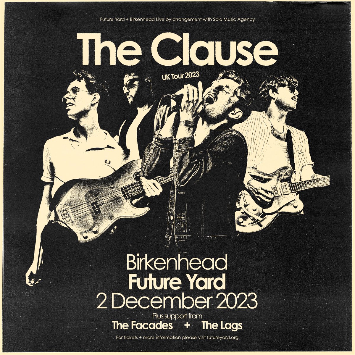 We are back making our debut over the water @future_yard supporting @theclauseuk on Saturday 2nd December! Looking forward to this one - ticket link in bio👊🏼