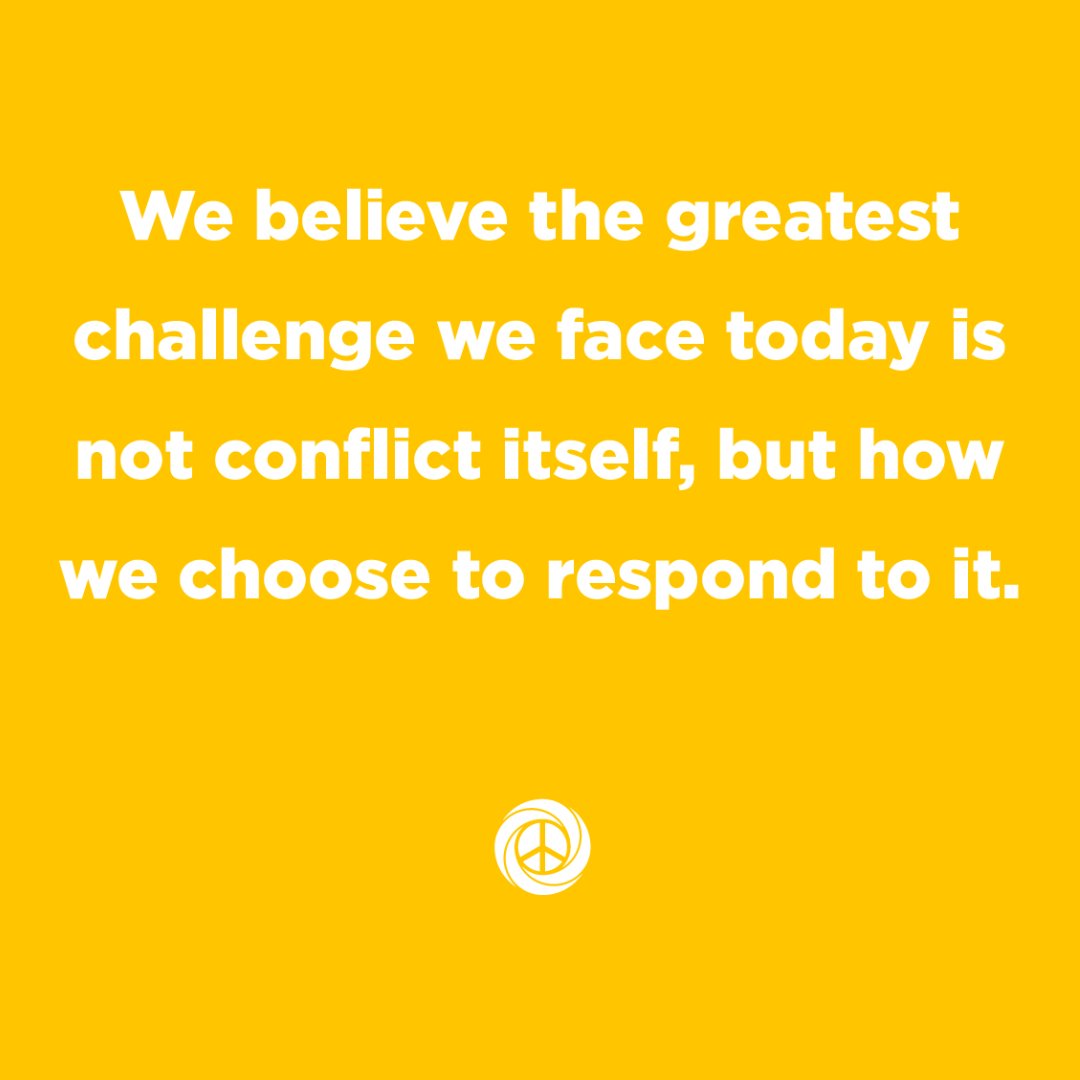 innovatepce's tweet photo. As lifelong peace advocates, we understand peace as an ongoing process, driven by positively disruptive practices that are harnessed for good.

We believe the greatest challenge we face today is not conflict itself, but how we choose to respond to it. https://t.co/3cSYFvVwDU
