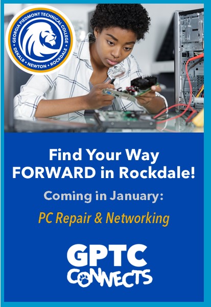 GoGPTC's tweet image. Start a lucrative, rewarding career in PC Repair &amp;amp; Networking - classes at GPTC&apos;s Rockdale campus, starting this January❗💻 Apply today to get started.

#GPTCConnects
#GoGPTC

ow.ly/UVE350Q5eXR