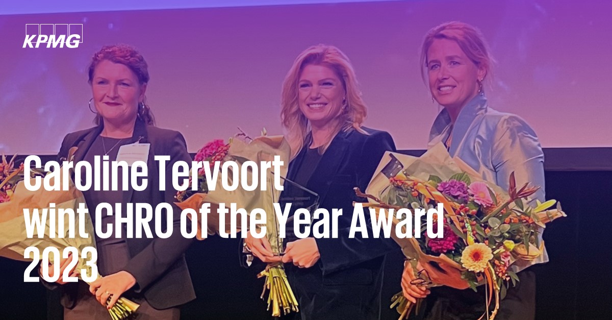 Wij feliciteren Caroline Tervoort met het winnen van de CHRO of the Year Award 2023 tijdens CHRO Day 2023. Caroline won duidelijk, onder meer met haar onderscheidend concept van de Best Human Experience: chro.nl/artikel/caroli… #kpmgnederland #hr
