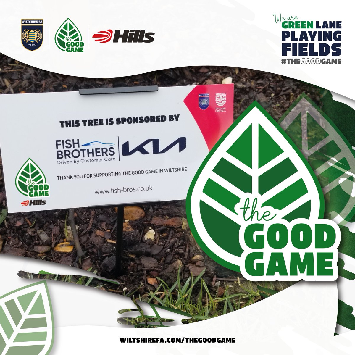 WiltsCountyFA's tweet photo. 🌳We have a new tree sponsor!
🚗Kia take a proactive approach to preserving the climate & @fishbrothers has joined #TheGoodGame to show their commitment to the planet
⚽️Find out more about EV's & score a cash goal for your club 👇
https://t.co/FjWDw1zfho
#WiltshireFootball https://t.co/tTY66FmbXJ