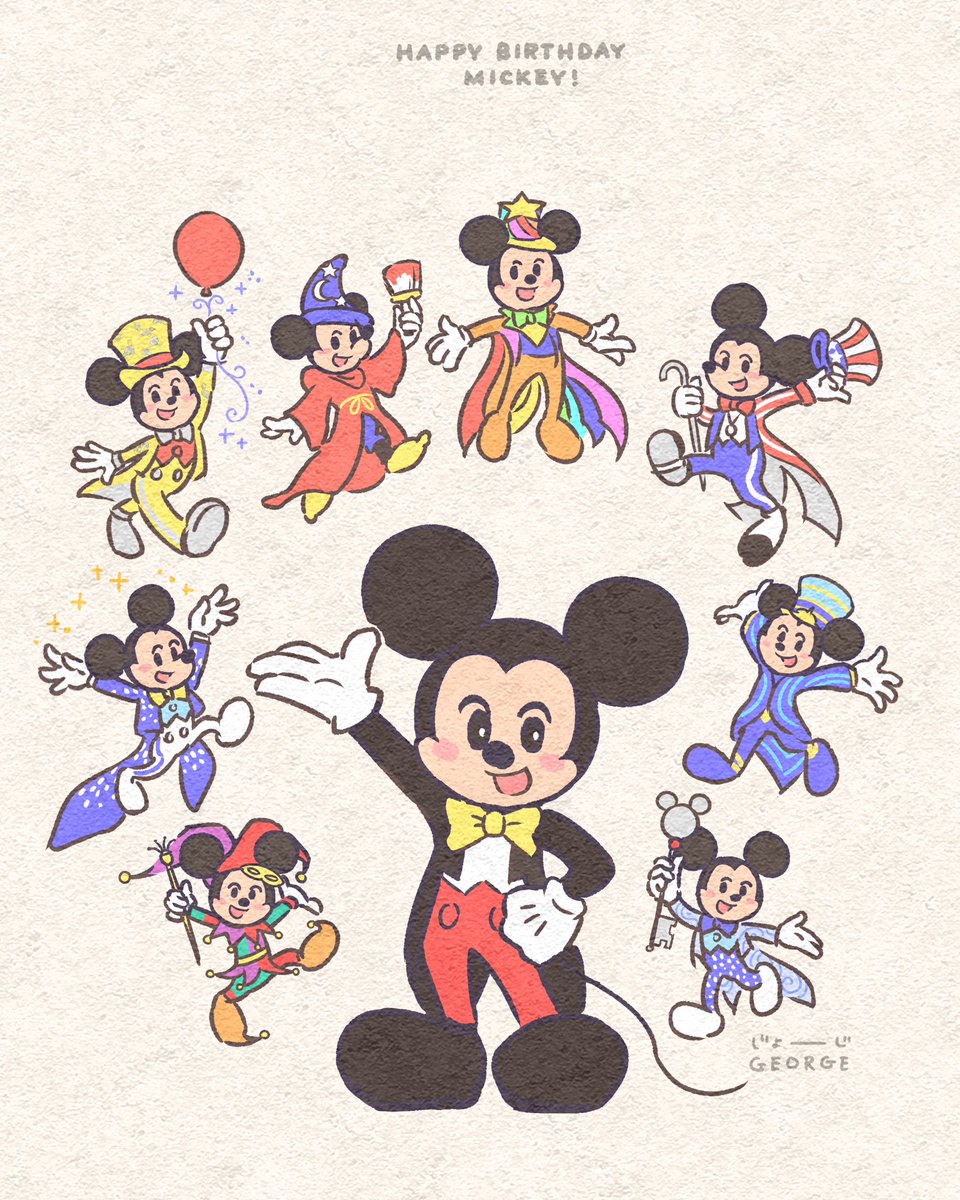 お誕生日おめでとう〜🎂🎉

これからも推させていただきます！

#HappyBirthdayMickey 
#ハッピーバースデーミッキー