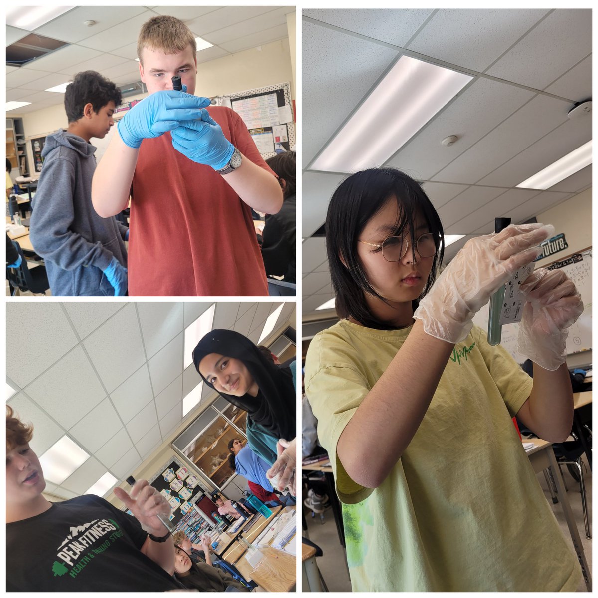 Investigating 5 sources of water (Lake Huron, Lake Erie, Detroit River, Hillman Marsh, Tap Water) for Nitrate, Nitrite, pH, Chlorine, Ammonia levels. Hands of learning is the best! <a href="/gecdsbpro/">GECDSB PR</a> <a href="/GlenwoodGriffin/">Glenwood Griffins</a> <a href="/teach_terri/">Terri Barrette</a>