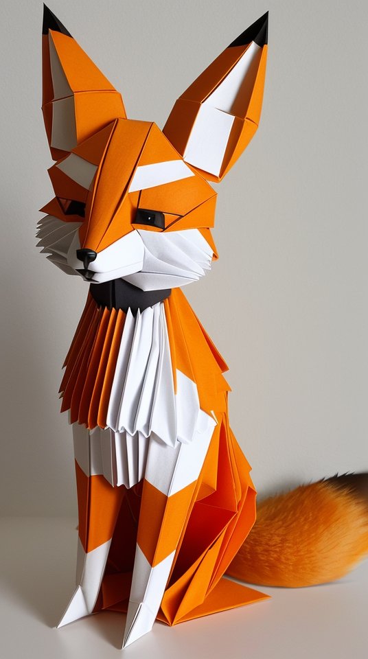 #masterpiece #fox #chibi #origami #paper #Fuchs #foxes #F #foxLover #LoRA #LoRaOrigami #realistic  #Auto1111 #StableDiffusion #safetensors #AIArt #AIFilter #AI #Kunst #art #lyriel v16 DPM++ 2M Karras