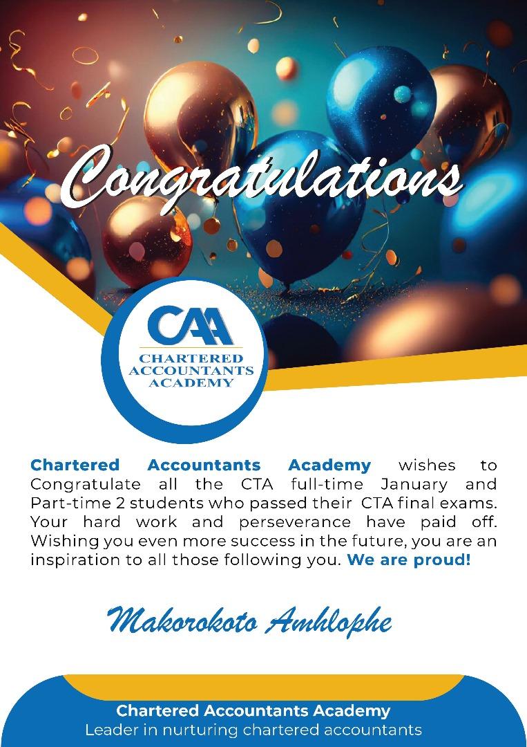 caazimbabwe's tweet photo. CAA wishes to congratulate all the CTA full-time January and part-time students who passed their CTA final exams. Your hard work and perseverance have paid off. ๐ฅ๐ฅ๐ฅ๐ฅ
#leaderinnaturingcas #charteredaccountant #futureproofcareer #caa #Gameoncaa #tagafriend https://t.co/LkoVwb5V6i