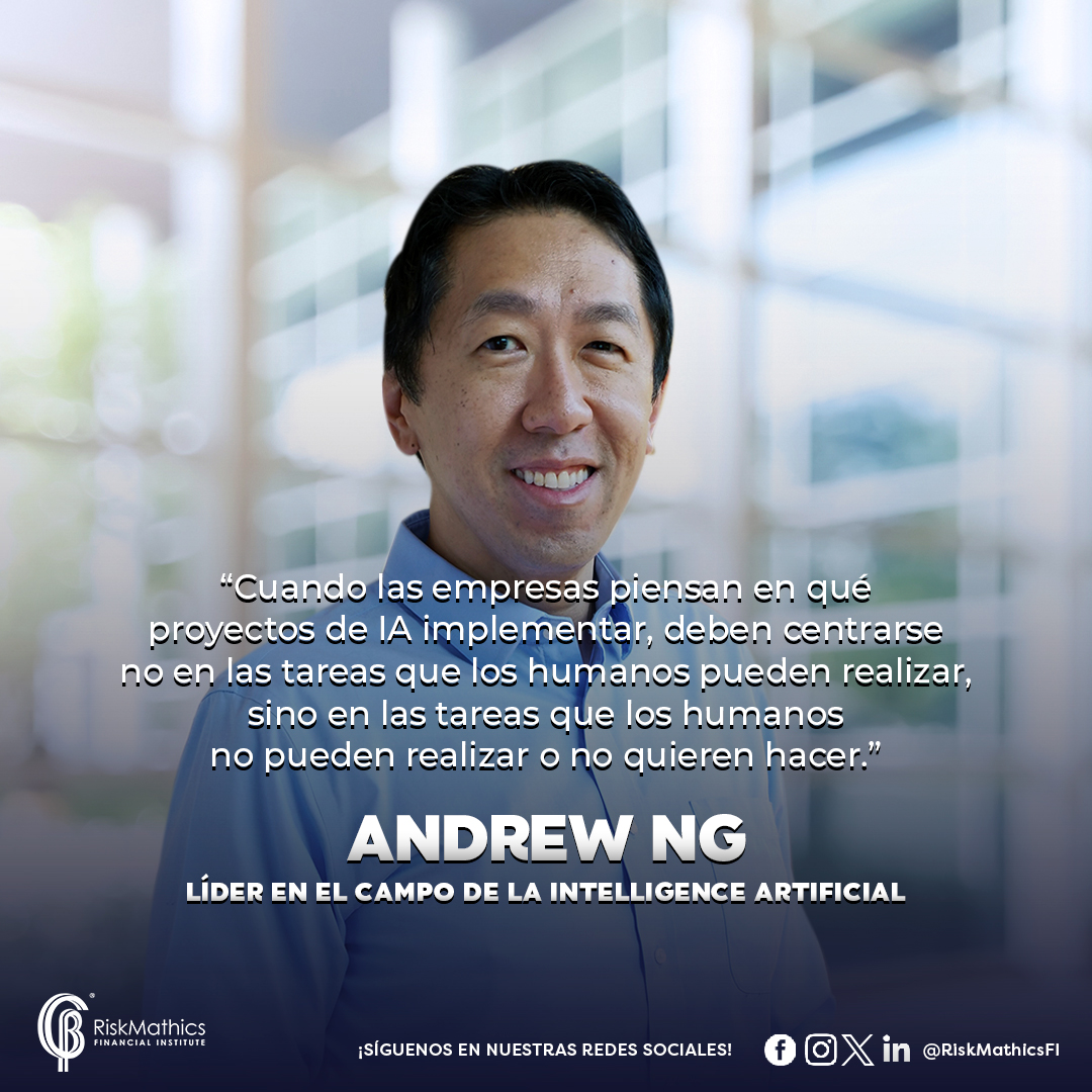 RiskMathicsFI's tweet photo. "Las empresas deben usar IA para tareas que superan o son evitadas por humanos."
- Andrew Ng - Líder en IA.

#riskmathics #risk #LearningFromTheMasterMindsInFinance #AndrewNg #IA https://t.co/ydY4bK2Rfm