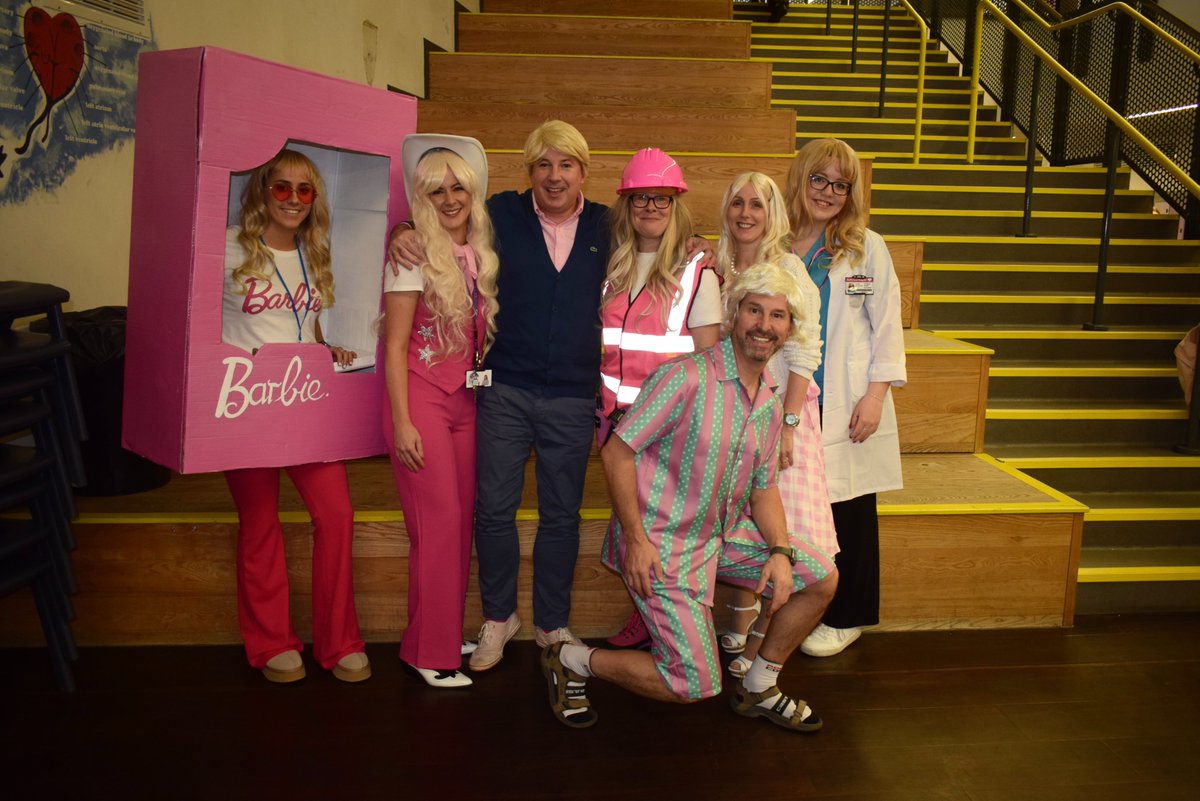 CCYD_Science's tweet photo. Another brilliant day for Children in Need in CCYD, Barbies and Kens in the Science department! 💗 @CCYD_school https://t.co/YUkcnnin75