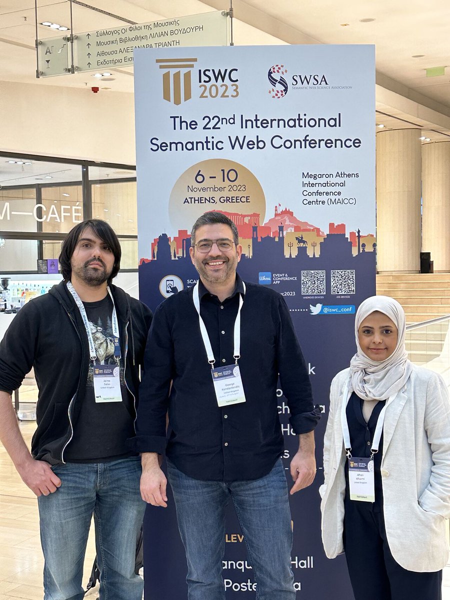 RaiseScience's tweet image. 🌐 RAISE Presence at the #ISWC2023🚀
 Mr. George Konstantinidis (@g_konstantinid), our partner from the University of Southampton (@unisouthampton)attended the International Semantic Web Conference (ISWC),where he presented RAISE Science.
Find out more: lnkd.in/gRSTQgqe