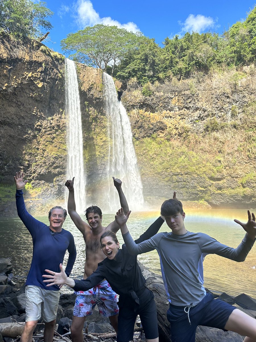 Kyle_MacLachlan's tweet photo. Peaking with joy whenever I’m exploring a national park with this crew. Happy #TakeAHike Day! https://t.co/OtLwnsmeoF