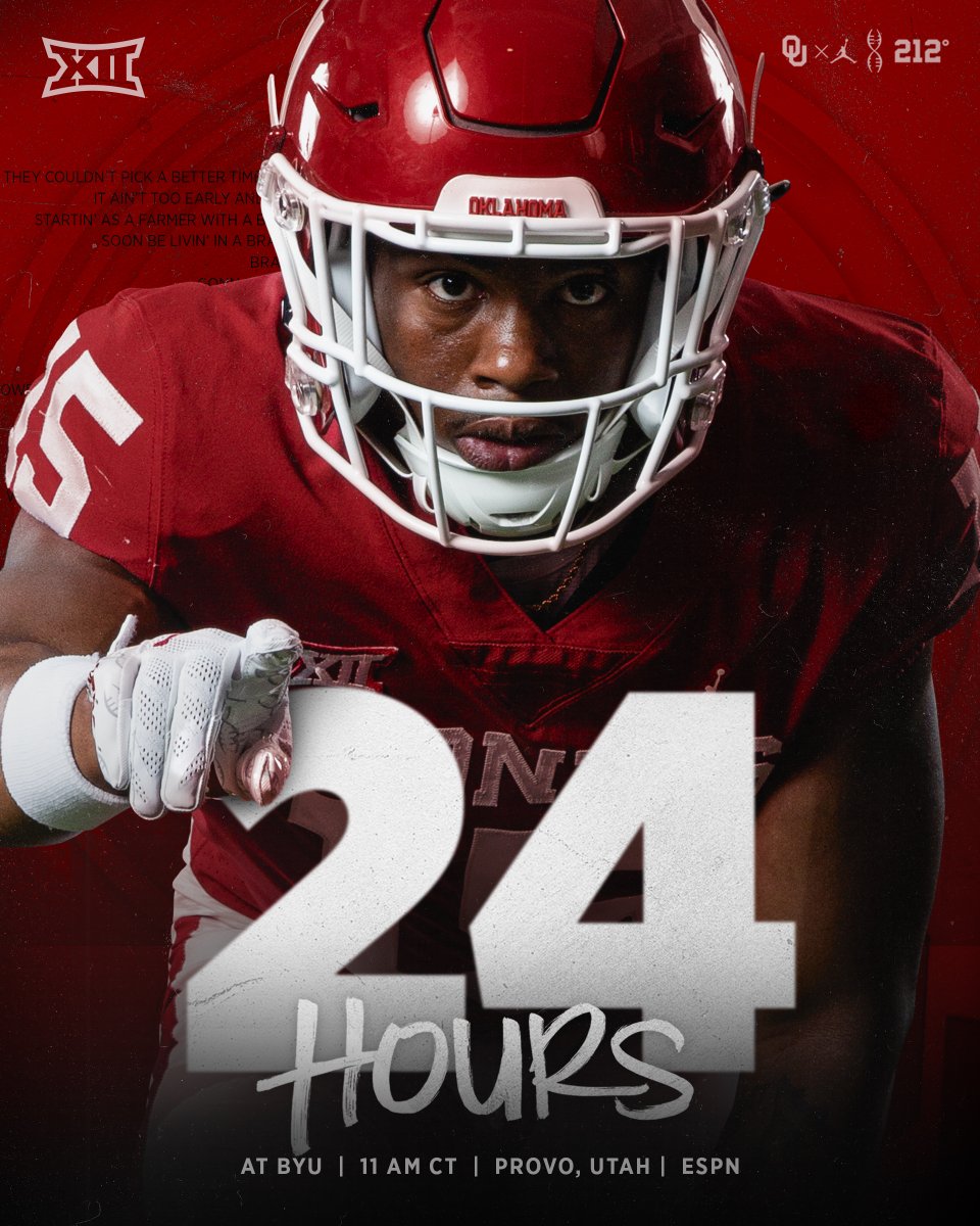 OU_Football's tweet photo. 24 HOURS‼️ 

@kd_937 | #OUDNA https://t.co/aPWjc9HnHD