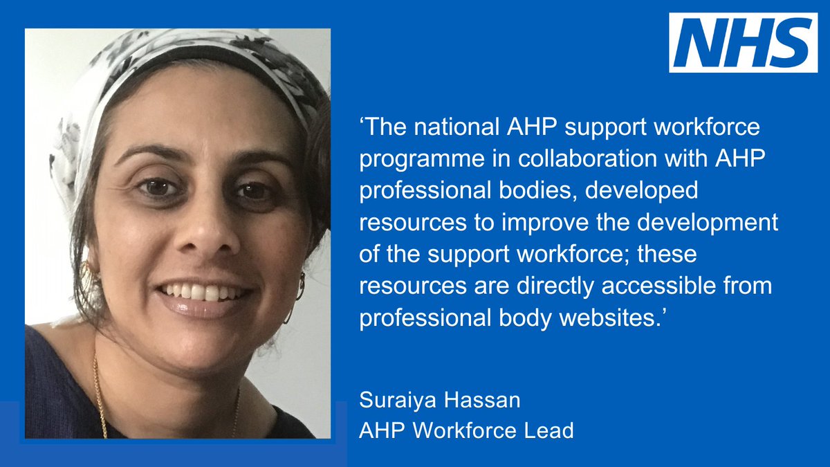 Happy AHP support workers week! We have lots of resources to support you and your organisation:
orlo.uk/w8XB2
#AHPSupportWorkers #SupportWorkersDeliver