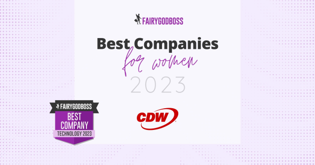 Kat_CDW's tweet photo. Did you hear? CDW is one of the Best Technology Companies 2023! We are humbled by this recognition and our commitment to creating an inclusive and supportive workplace. #Fairygodboss https://t.co/gNNmtwUBXl https://t.co/b1WfKoO90J
