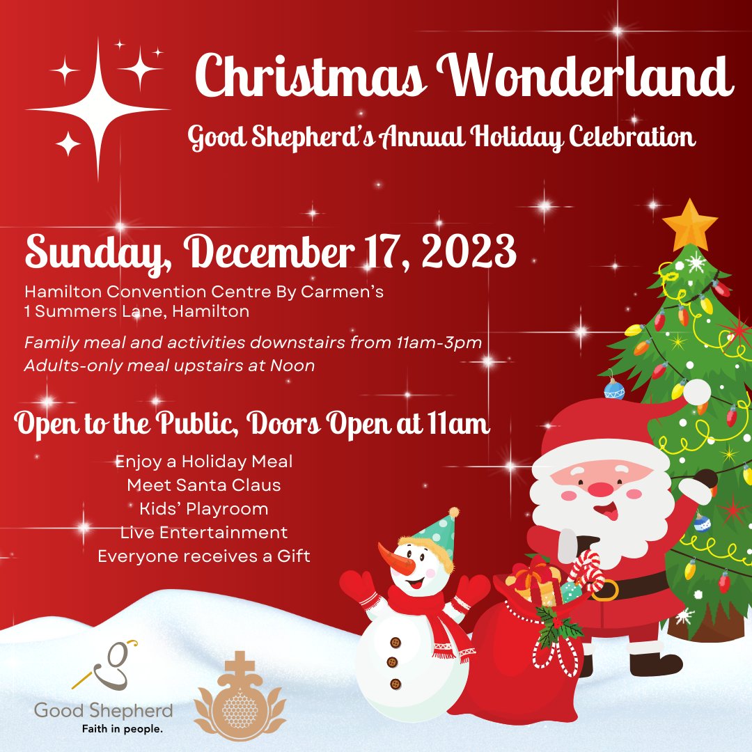Join us on Sunday, December 17, for Good Shepherd's Annual Holiday Celebration - Christmas Wonderland! Open to the public. 🎄🎅☃️❄️
