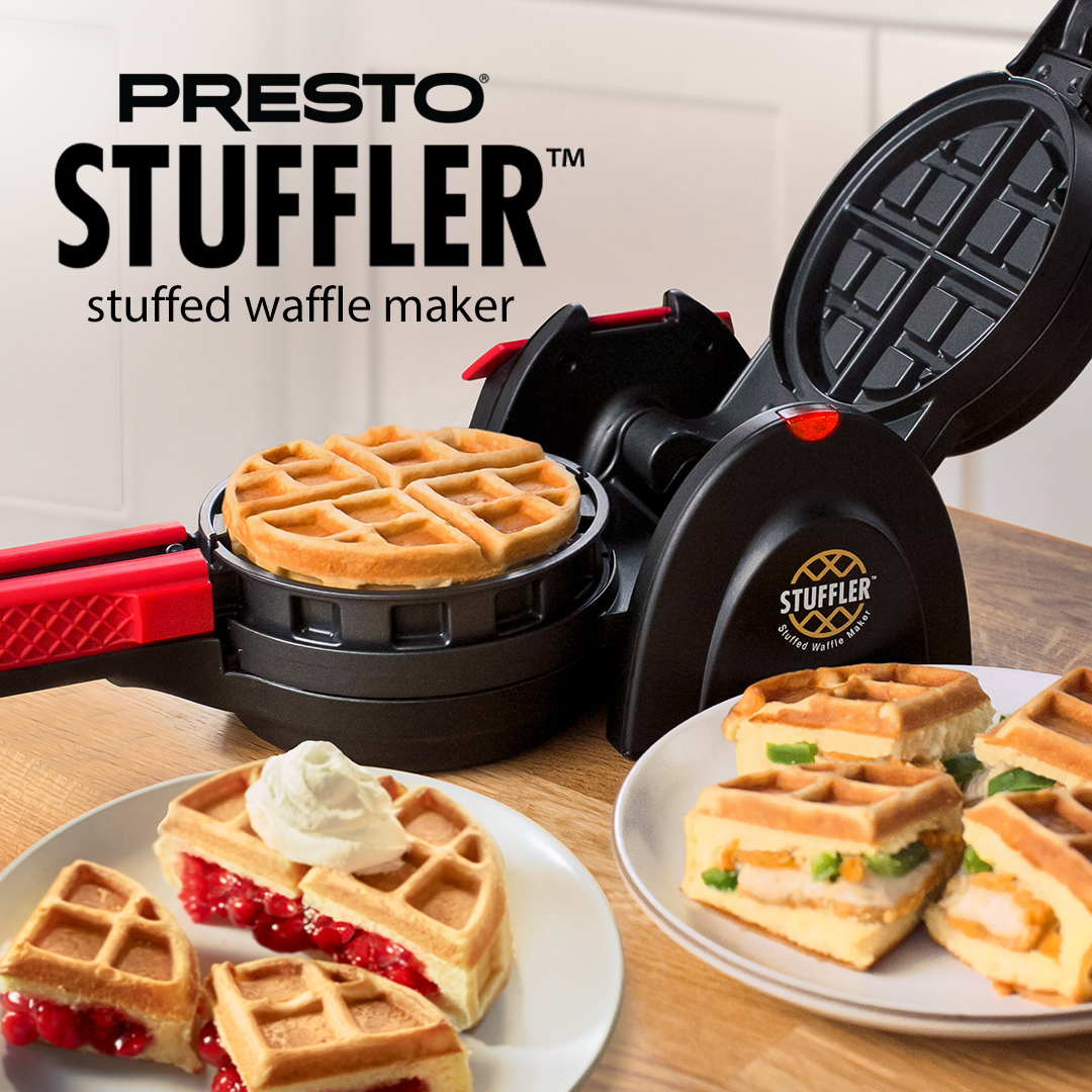 Presto Appliances on X: Saturday vibes we're here for! 🌅 Gather around  the kitchen, bring out the Stuffler™, share stories, reconnect, and create  beautiful family memories while savoring delicious stuffed waffles.  #FamilyBreakfasts #