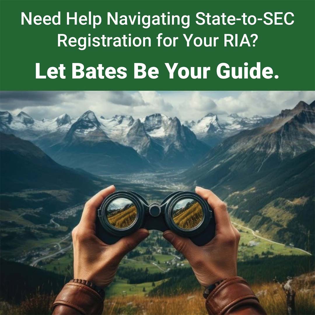 RIAs: Are you over the $110MM AUM threshold and need to transition to the SEC in 2024? Let us help you navigate the move. We'll leverage the knowledge of our experienced staff to explain the content and implementation of all required documents. Contact us: ow.ly/Pptw50Q8v0Y