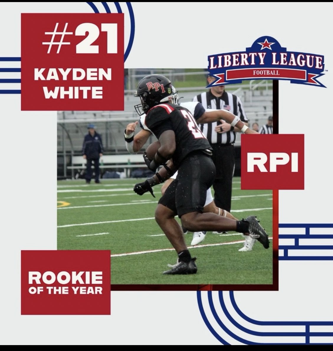 Congratulations to Kayden White!  He is currently a freshman at RPI. He is a 2023 graduate of The Hill School.