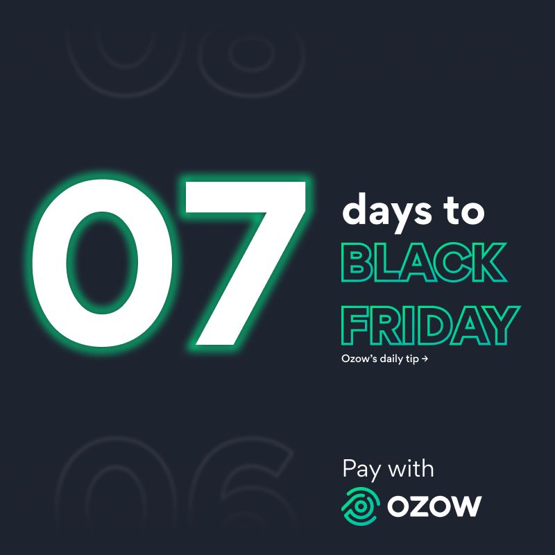 Ozow on X: 1 Week to go!🛍️ Don't miss out! Now's the perfect time to do  your homework and scout retailer sites for their newsletters and can't-miss  deals. Get ready to grab