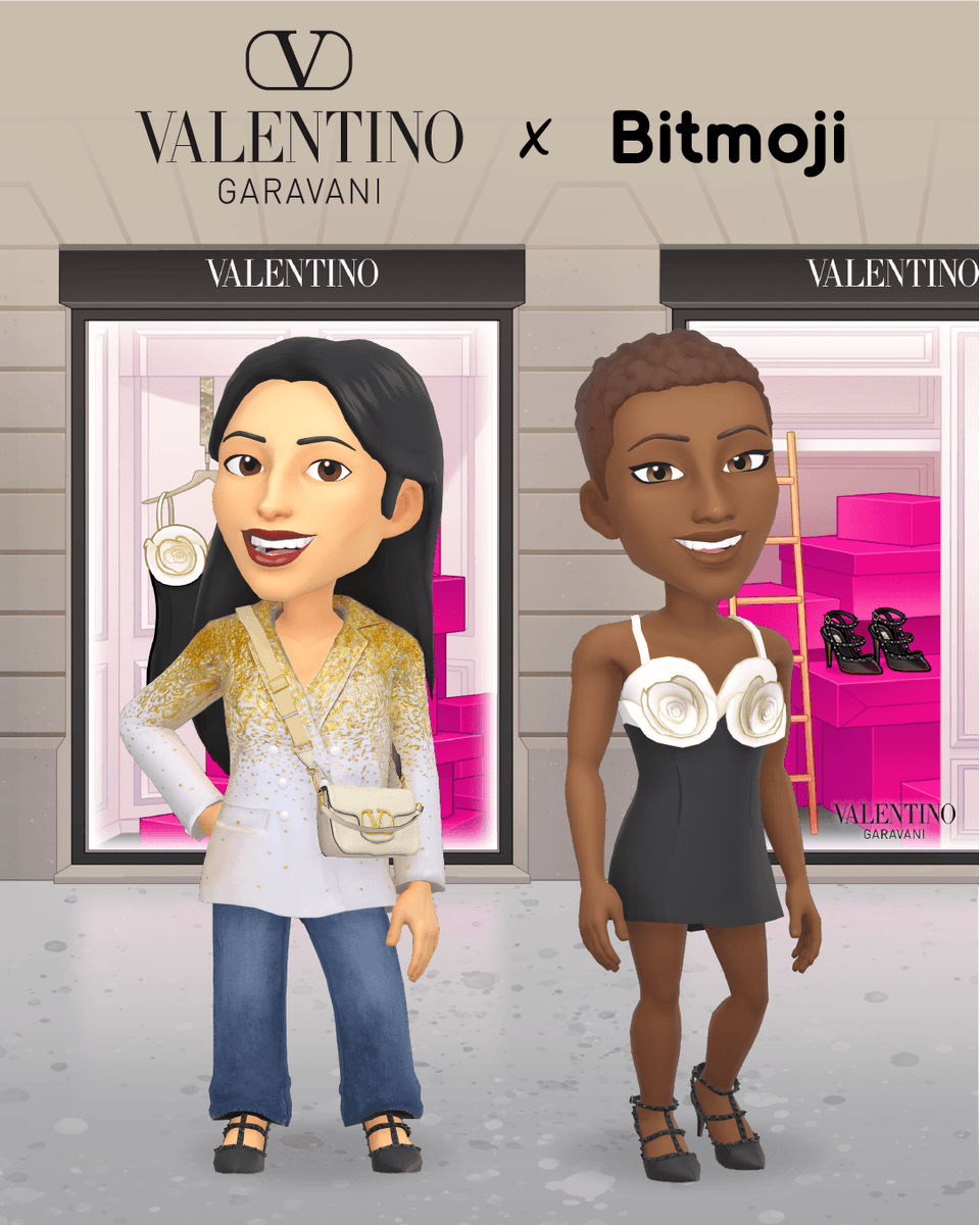 JUST LANDED: @MaisonValentino looks for your mini-me, just in time for the holiday season ✨ Discover the collection: snapchat.com/bitmoji/avatar…