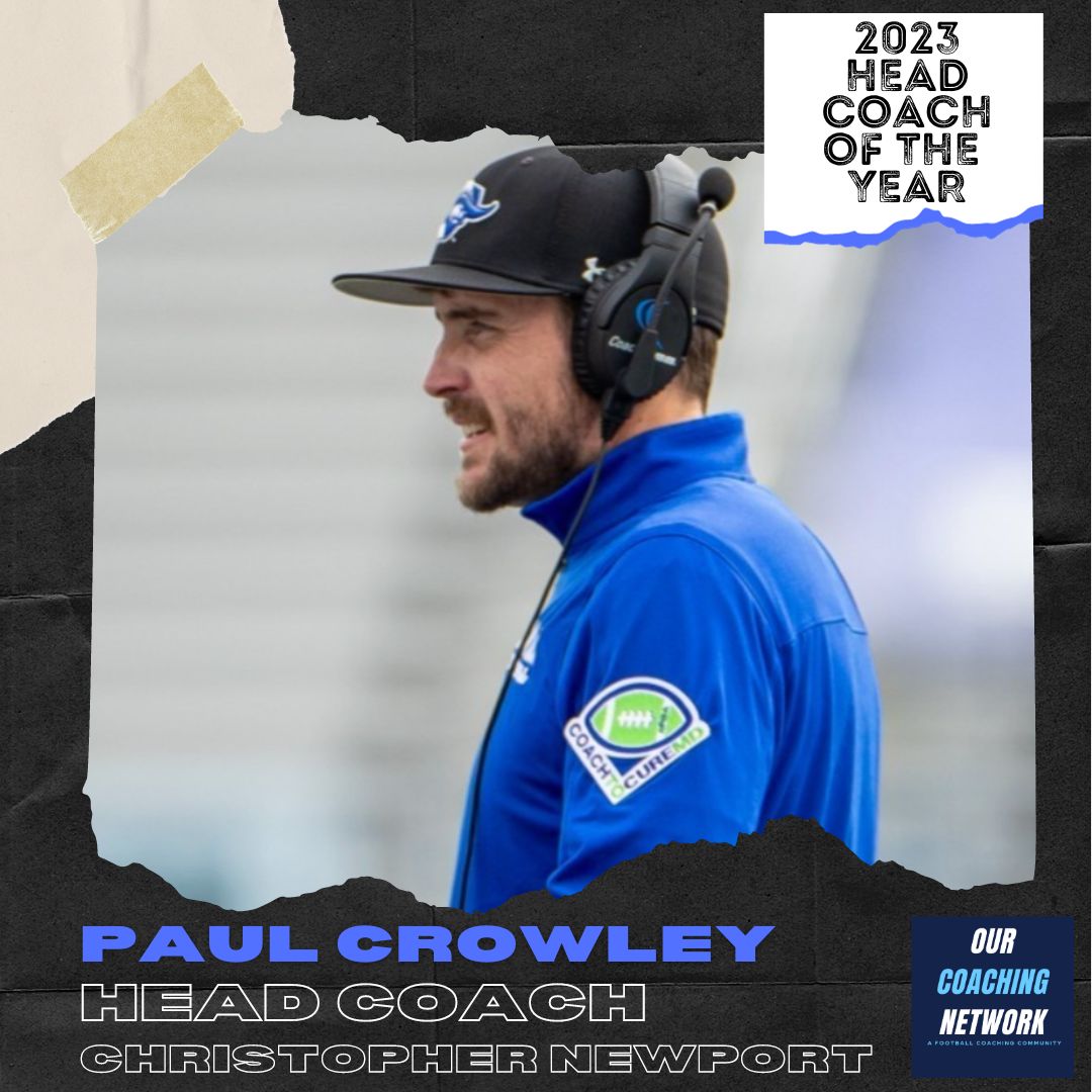 🏈Head Coach of the Year🏈

Our <a href="/NJACSports/">NJAC Sports</a> Head Coach of the Year is <a href="/cnu_football/">CNU Football</a>'s <a href="/coachpcrowley/">Paul Crowley</a>👏

Finished 7-3 overall &amp; 5-1 in NJAC play✍️

D3 Conference Coach of the Year 🧵👇