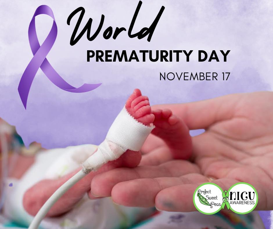 Today is World Prematurity Day. On this day, we honor the strength and resilience of premature babies and their families, and support initiatives that strive to improve their health and well-being.  #WorldPrematurityDay