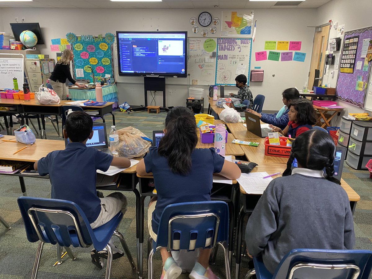Thank you <a href="/lkdelay/">Lori DeLay</a> for helping us code our Equivalent Fractions Game!! We love coding! <a href="/LAV4thGrade/">LAV4thGrade</a> <a href="/LaVillitaElem/">La Villita Elementary School</a> <a href="/CFBDLS/">CFB DLS Team</a>
