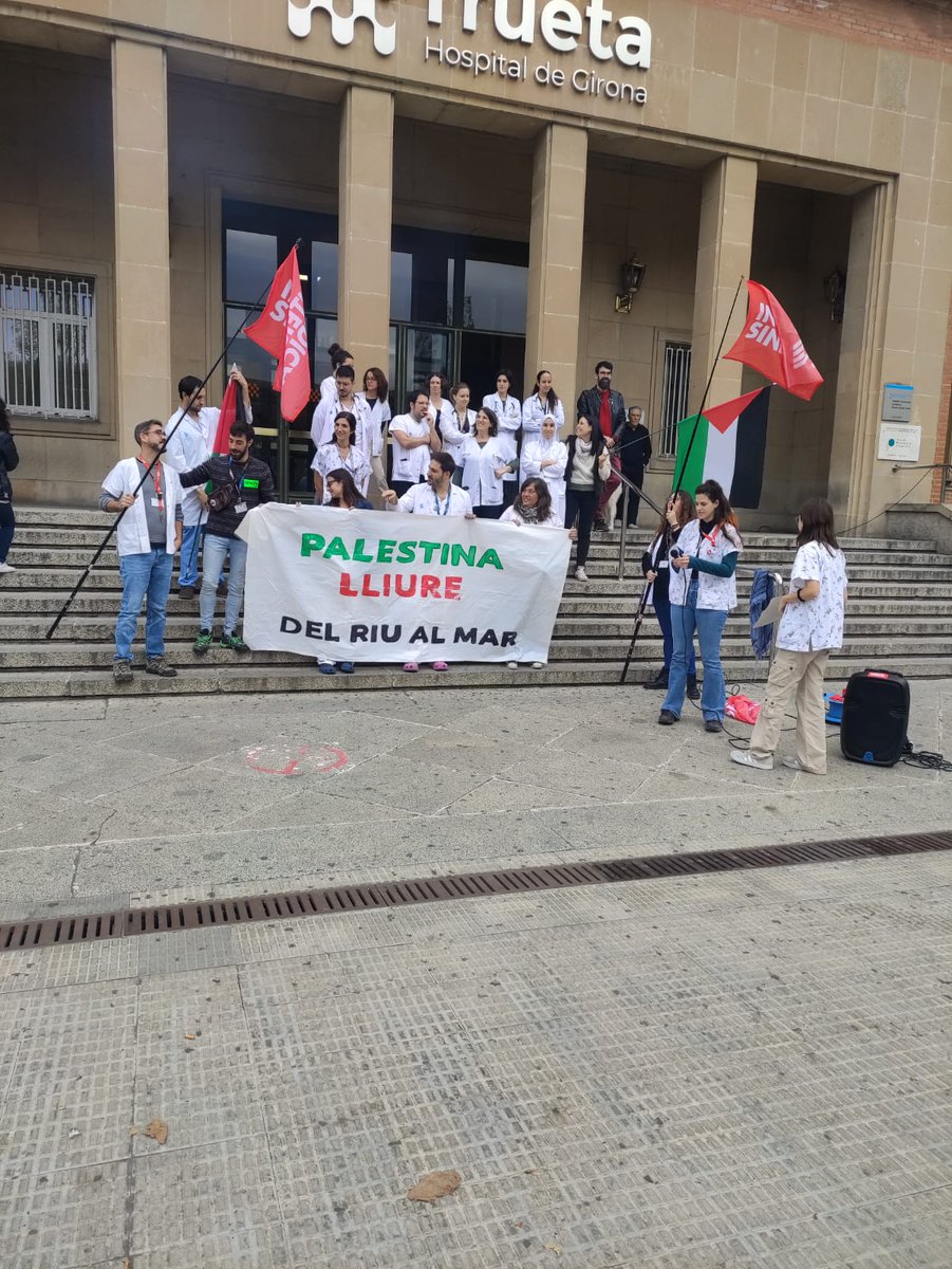 ❌🆘 La Intersindical a l'ICS comdemnem els assassinats i la vulneració de drets humans que està patint la població de Gaza 🇵🇸