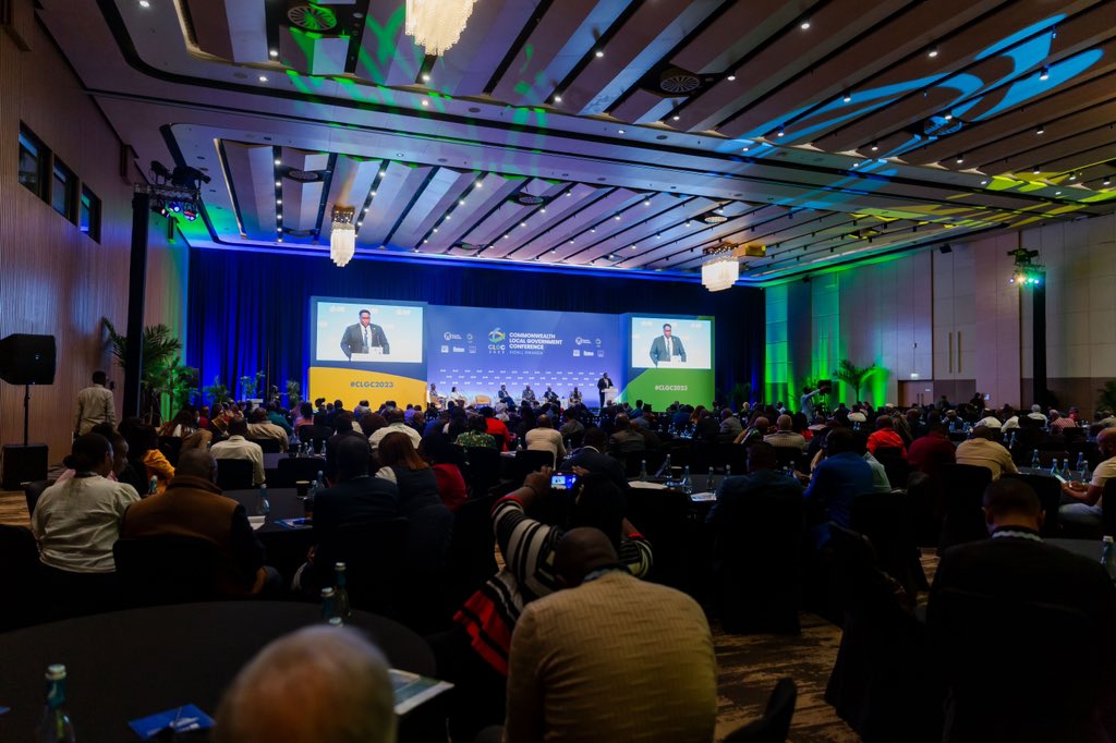 RwandaLocalGov's tweet image. Minister @JCMusabyimana delivered the closing keynote address during the closing ceremony of 4-day Commonwealth Local Government Conference which has been taking place in Kigali with 500 participants, under the theme: “Building Local Resilience across the Commonwealth.”
#CLGC2023