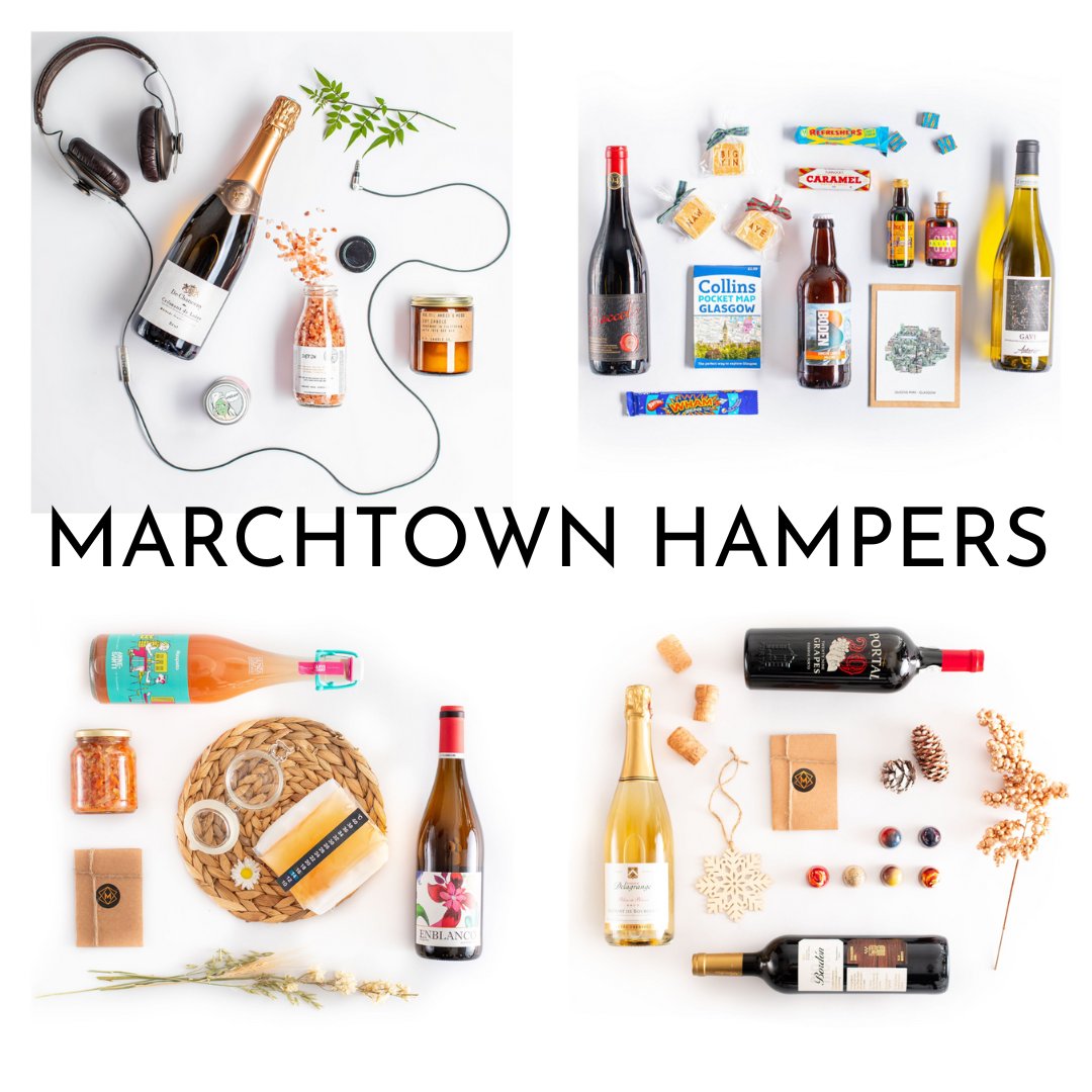 Marchtown has an amazing range of gift hampers and pre-selected wine &amp; beer cases. We've gone to great lengths to create a selection of gifts and treats from local suppliers.

Delivered UK wide - or collect from the store while you sneak a wee seasonal drink... We wont tell! 😉