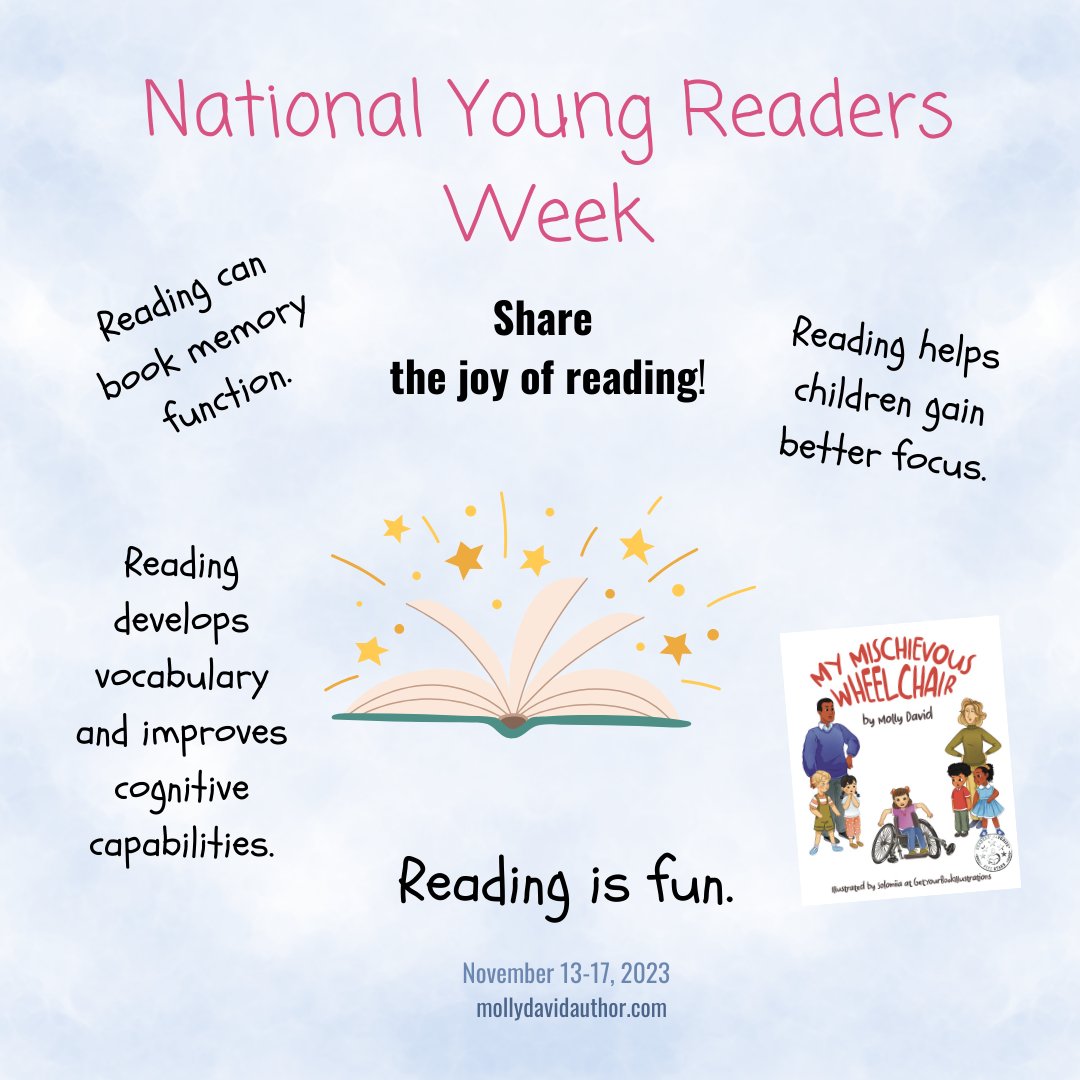 AuthorMollyD's tweet photo. Share the joy of reading with a child. #weneeddiversebooks #kidsbooks #childrensbooks #kidlit #mymischievouswheelchair #picturebooks #youngreaders https://t.co/DszmJkVORv