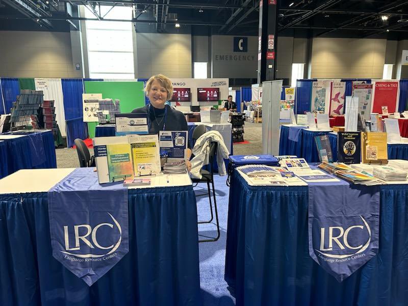 Th Language Resource Centers are ready for you in the exhibit hall! #actfl23