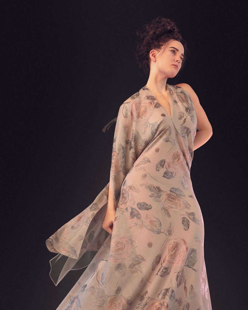 BiasCutWoman's tweet photo. Elevate your evening with a gown that's sheer poetry in motion. Its deep V-neck and peek-a-boo back add allure, while the sleeveless design awaits your jewels. Glide or twirl; either way, captivate. #FloralDream #clo3d #biascut #madewithsubstance #createwithclo #biascutwoman https://t.co/8j4tb7Gl8f