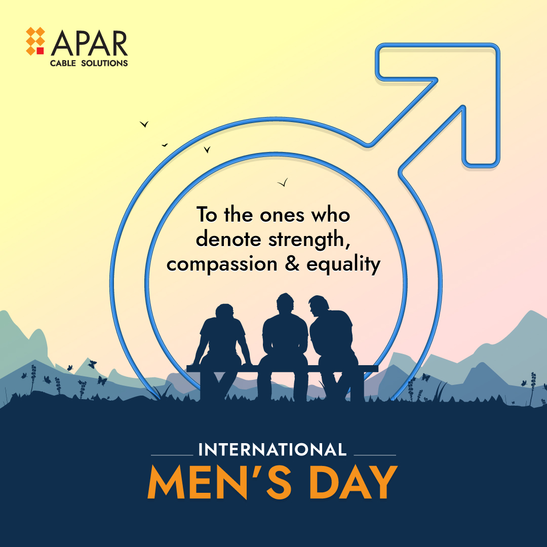 Celebrating those who lead society through their hard work and dedication. APAR celebrates such powerhouses of our society, this #InternationalMensDay.

#InternationalMensDay2023 #MensDay #MensDay2023 #APAR #wires #cables #wiresandcables #durable #reliable #innovations