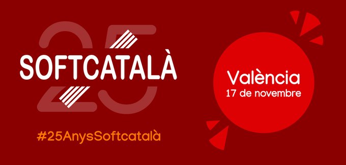 JoanCanela's tweet photo. Ei, que en una ratet, a les 19h, estaré presentant l'acte dels 25 anys de @softcatala i @softvalencia  a l’Umbracle del Jardí Botànic de la UV.
Per si voleu acostar-vos a conèixer una de les iniciatives per la llengua més imprescindibles https://t.co/XCimw1OKVs