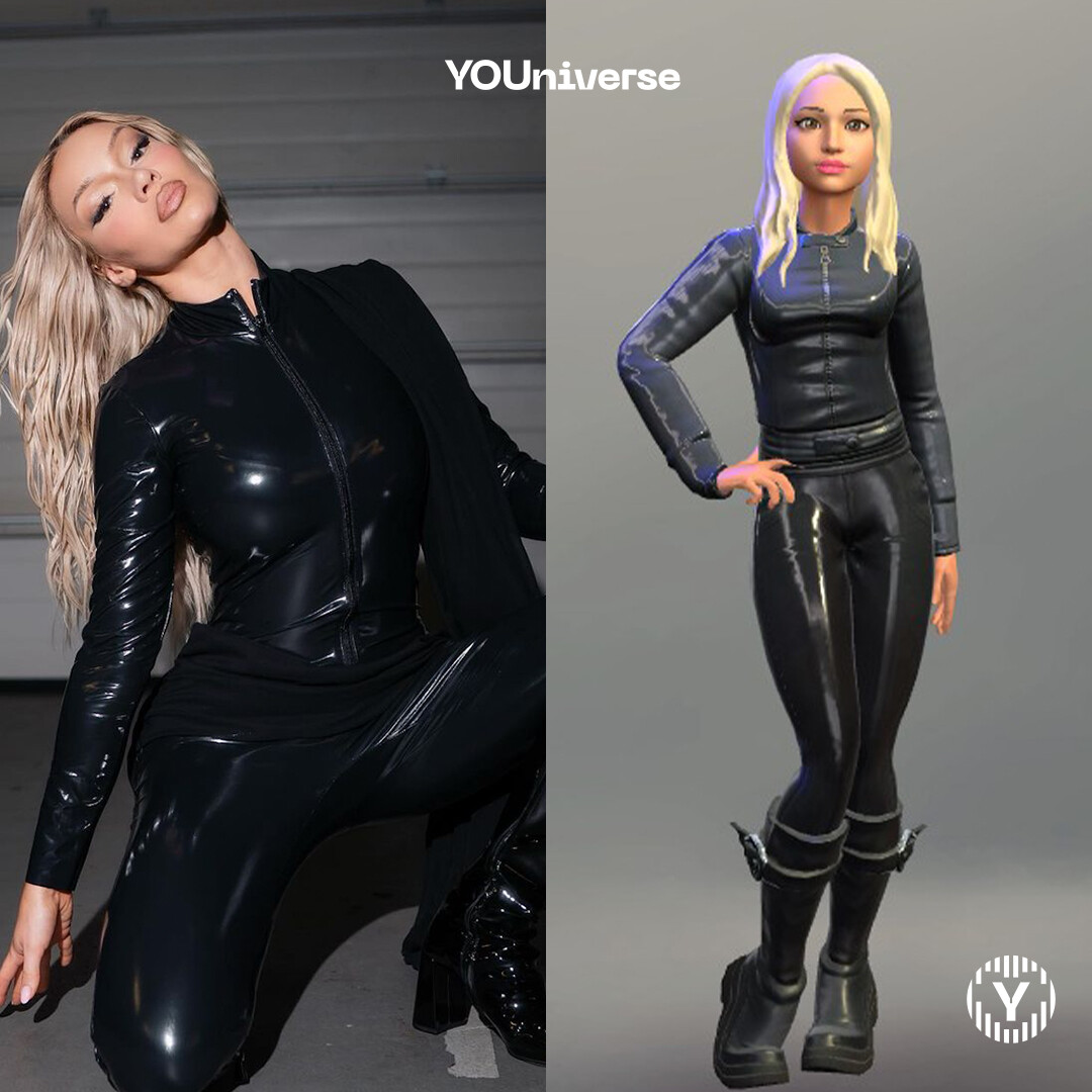 YOUniverseVR's tweet photo. Celebrating Queen Shirin's 'Bitches brauchen Rap' release day! Have you heard it yet? We have it on repeat, period! 🎶👑 #ShirinDavid #avatar #music https://t.co/fKgqwOCMxe